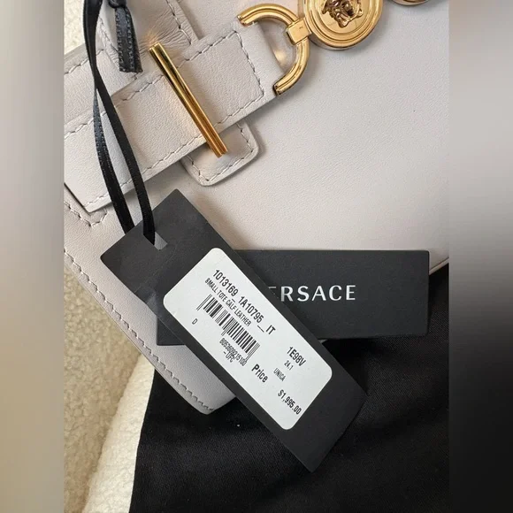 Versace Gray Medusa 95 Tote Bag Small NWT - Picture 4 of 12